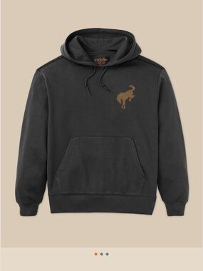 SOLD OUT- Rare Bronco - Filson Charcoal Hoodie with Brown Logo Graphic